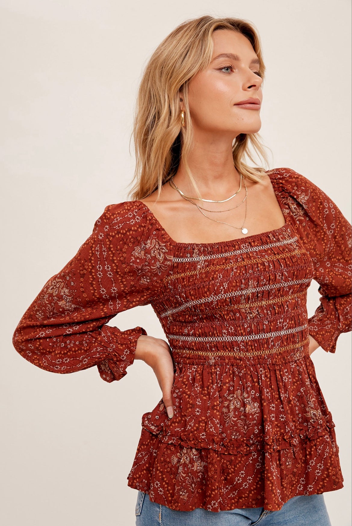 Sedona Peplum Top